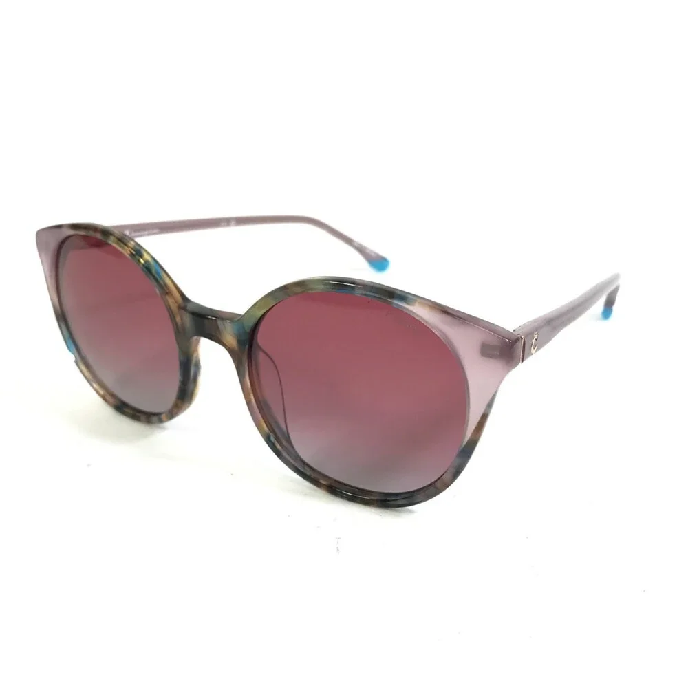 Champion Sunglasses WREN C02 Pink Tortoise Round Frames w/ Pink Gradient Lenses